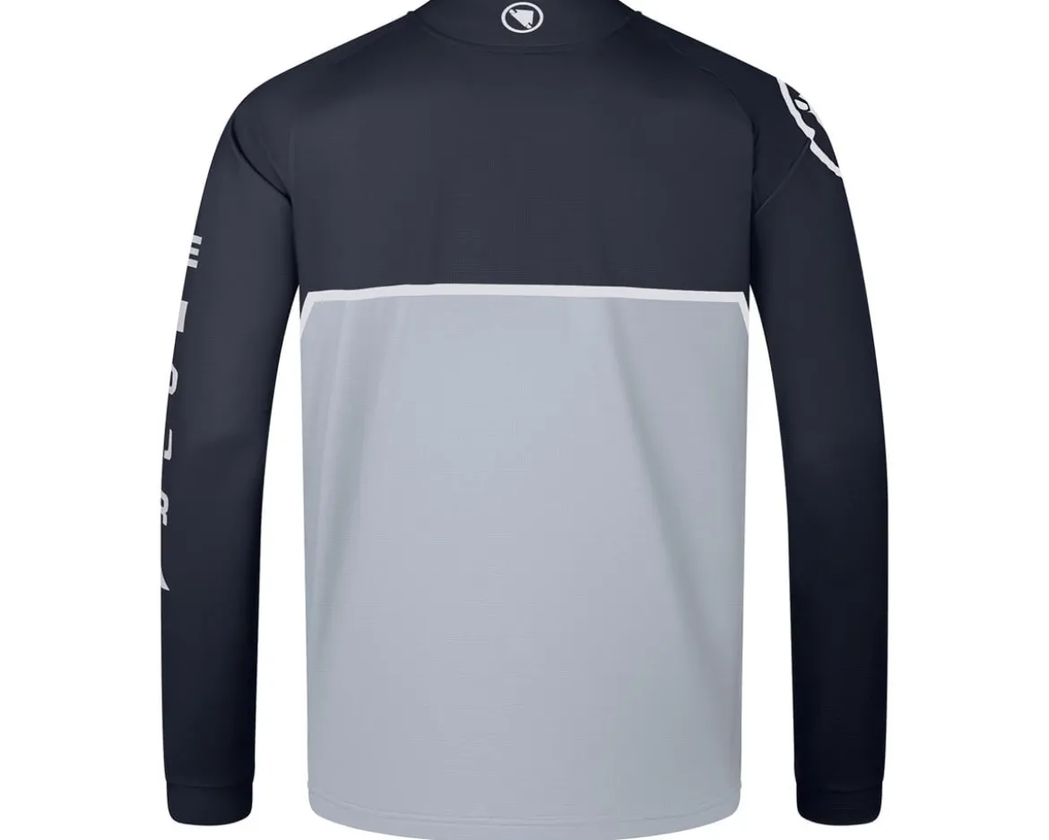 Endura CORE Printed Long Sleeve Tee Jersey (Black) (S)