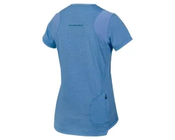 Endura Women's SingleTrack Short Sleeve Jersey (Blue Steel) (L)