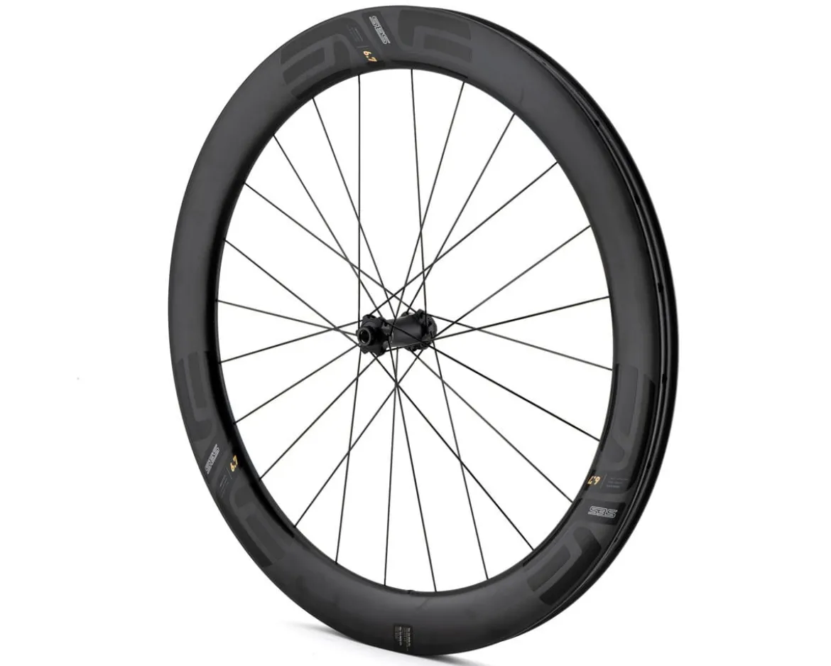 ENVE SES 6.7 Road Wheels (Black) (Front) (700c) (Centerlock Disc) (Tubeless)