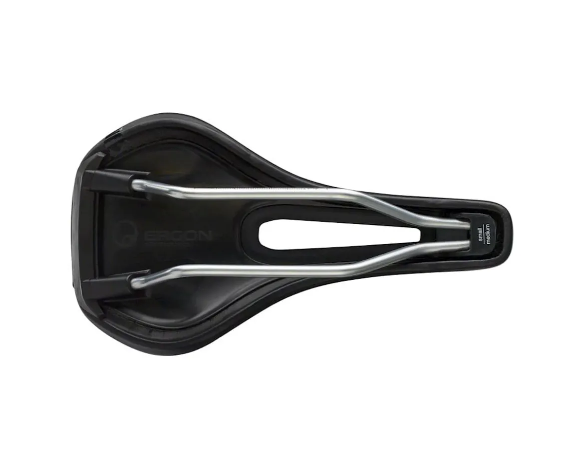 Ergon SM Women's Saddle (Black) (Chromoly Rails) (S/M)