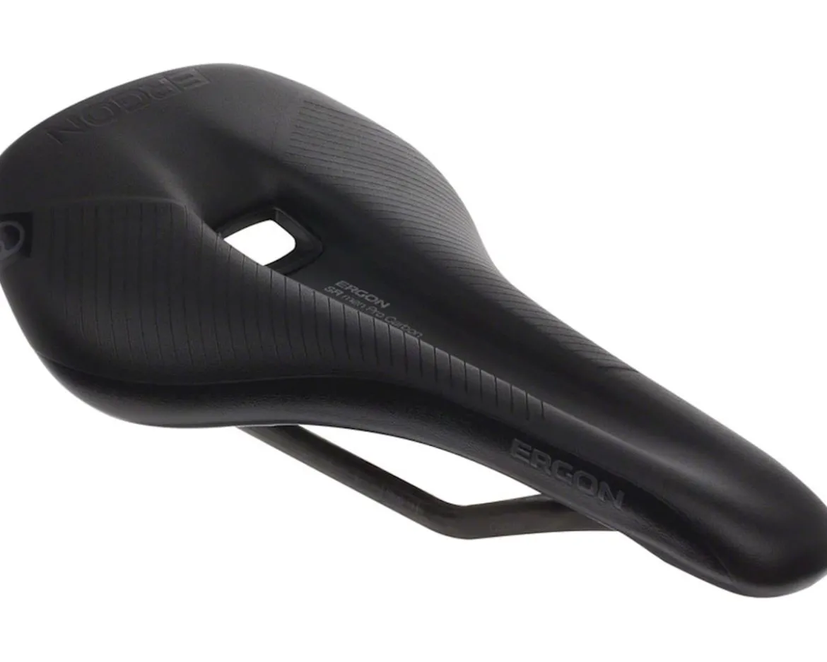 Ergon SR Pro Carbon Saddle (Stealth) (Carbon Rails) (S/M) (140mm)