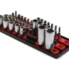 Ernst Manufacturing 13" 3 Rail Twist Lock Socket Boss (Red) (1/4, 3/8 & 1/2")