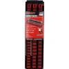 Ernst Manufacturing 18" 3 Rail Twist Lock Socket Boss (Red) (1/4, 3/8 & 1/2")