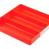 Ernst Manufacturing 3 Compartment Organizer Tray (Red) (10.5x10.5")