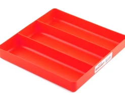Ernst Manufacturing 3 Compartment Organizer Tray (Red) (10.5x10.5")