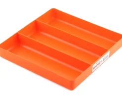 Ernst Manufacturing 3 Compartment Organizer Tray (Orange) (10.5x10.5")