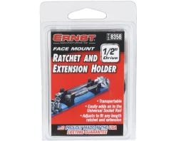 Ernst Manufacturing 1/2” Face Mount Ratchet & Extension Holder (Black)