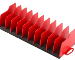Ernst Manufacturing No-Slip 10 Tool Plier Organizer (Red/Black)