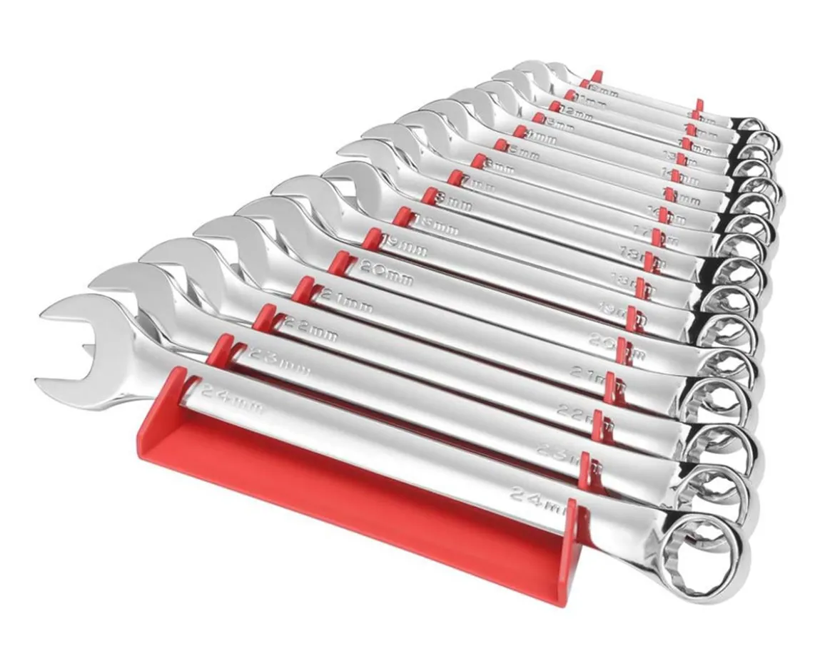 Ernst Manufacturing Reverse 16 Tool Wrench Organizer (HI-VIZ)