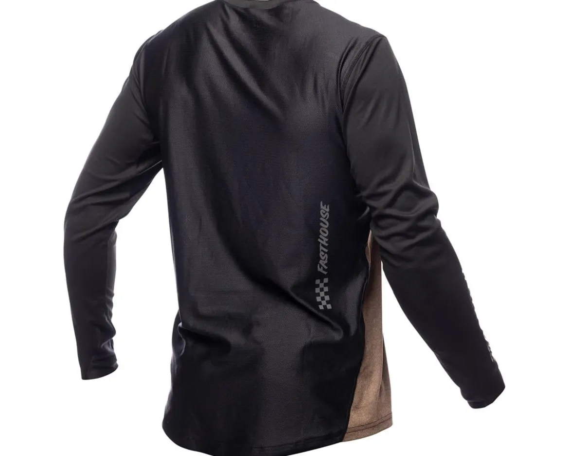 Fasthouse Inc. Alloy Mesa Long Sleeve Jersey (Heather Gold/Brown) (S)
