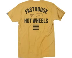 Fasthouse Inc. Major Hot Wheels T-Shirt (Vintage Gold) (S)