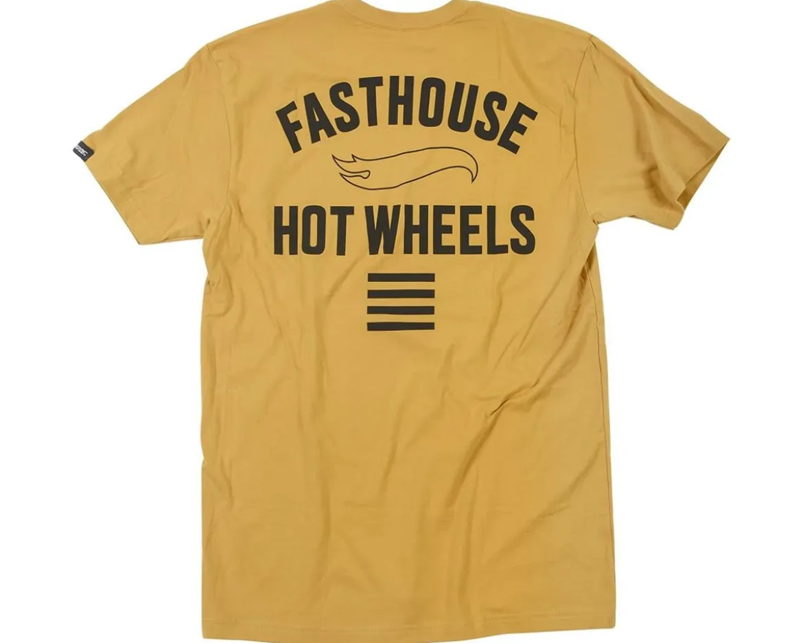 Fasthouse Inc. Major Hot Wheels T-Shirt (Vintage Gold) (S)