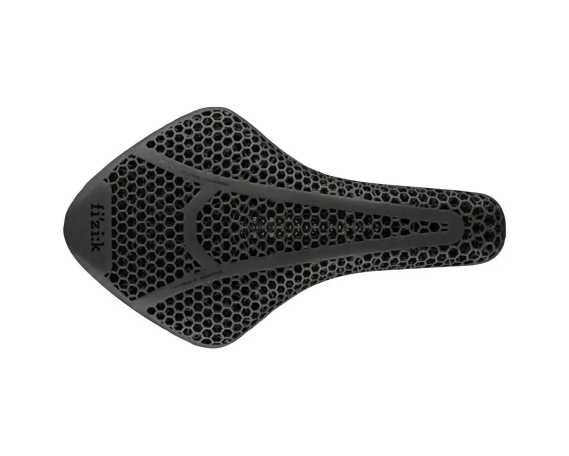 fizik Transiro Aeris Short Distance R1 Adaptive Saddle (Black) (Carbon Rails) (135mm Width)