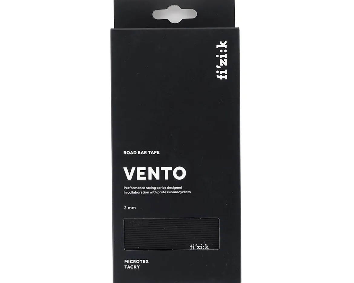 fizik Vento Microtex Tacky Handlebar Tape (Black) (2mm Thick)
