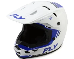 Fly Racing Kinetic Verdict Helmet (White/Blue/Grey) (2XL)