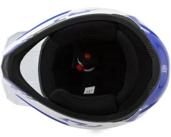 Fly Racing Kinetic Verdict Helmet (White/Blue/Grey) (2XL)