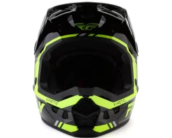Fly Racing Kinetic Verdict Helmet (Black/Hi-Vis/Grey) (2XL)
