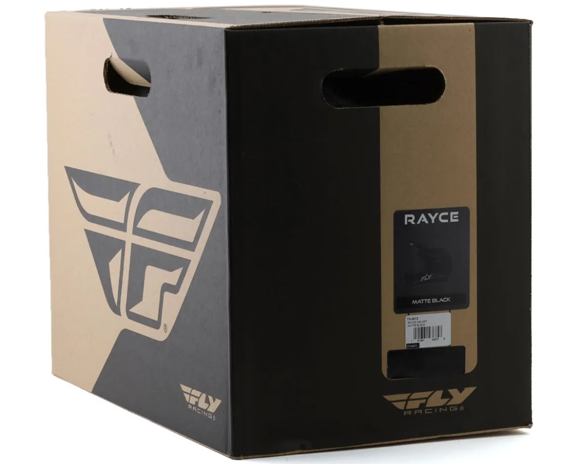 Fly Racing Rayce Solid Full Face Helmet (Matte Black) (L)