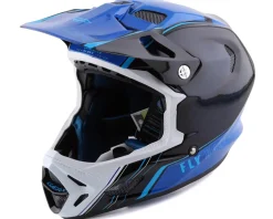 Fly Racing Werx-R Carbon Full Face Helmet (Blue Carbon) (Youth L)