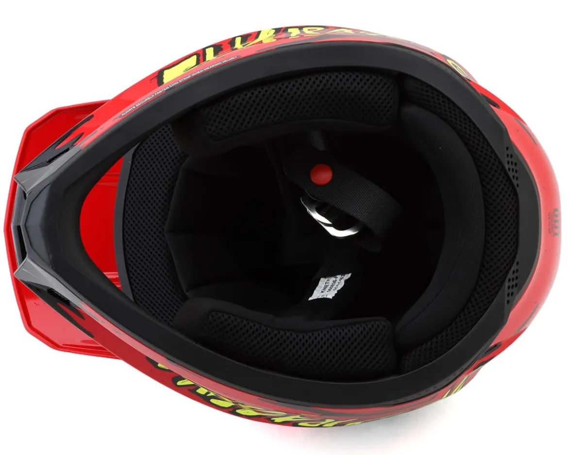 Fly Racing Youth Kinetic Surge Helmet (Black/Red/Yellow) (Youth S)