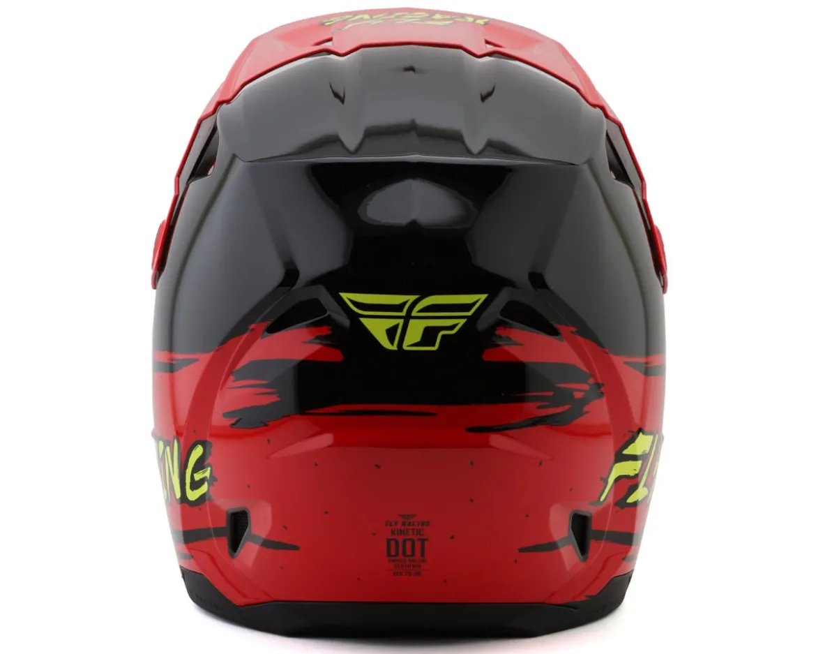 Fly Racing Youth Kinetic Surge Helmet (Black/Red/Yellow) (Youth S)