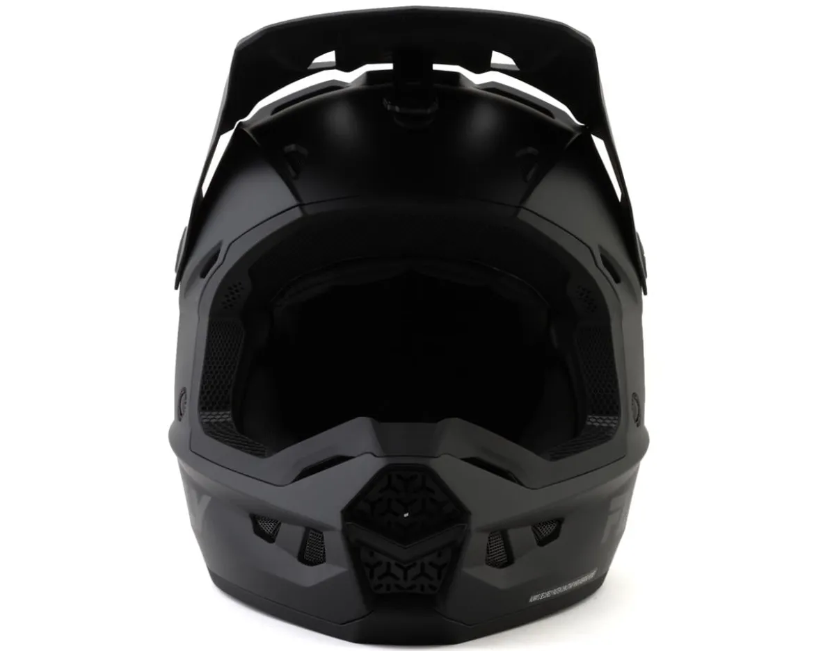 Fly Racing Youth Kinetic Solid Helmet (Matte Black) (Youth L)