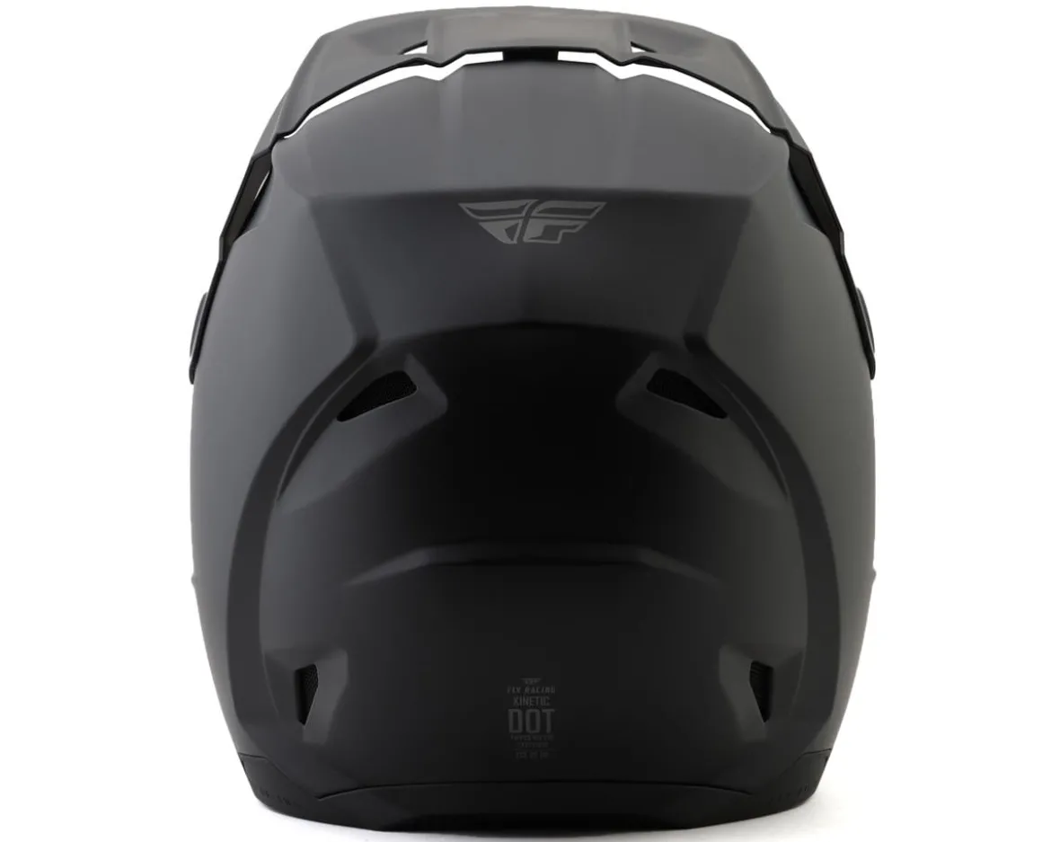 Fly Racing Youth Kinetic Solid Helmet (Matte Black) (Youth L)