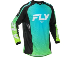 Fly Racing F-16 Jersey (Aqua/Black/White) (L)