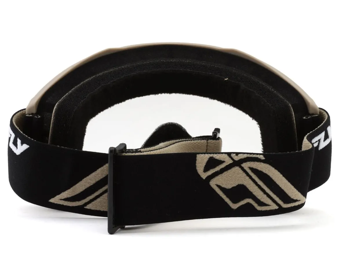 Fly Racing Focus Goggles (Black/Khaki) (Clear Lens)
