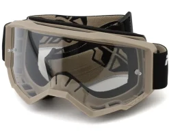 Fly Racing Focus Goggles (Black/Khaki) (Clear Lens)