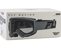 Fly Racing Focus Goggles (Silver/Charcoal) (Clear Lens)