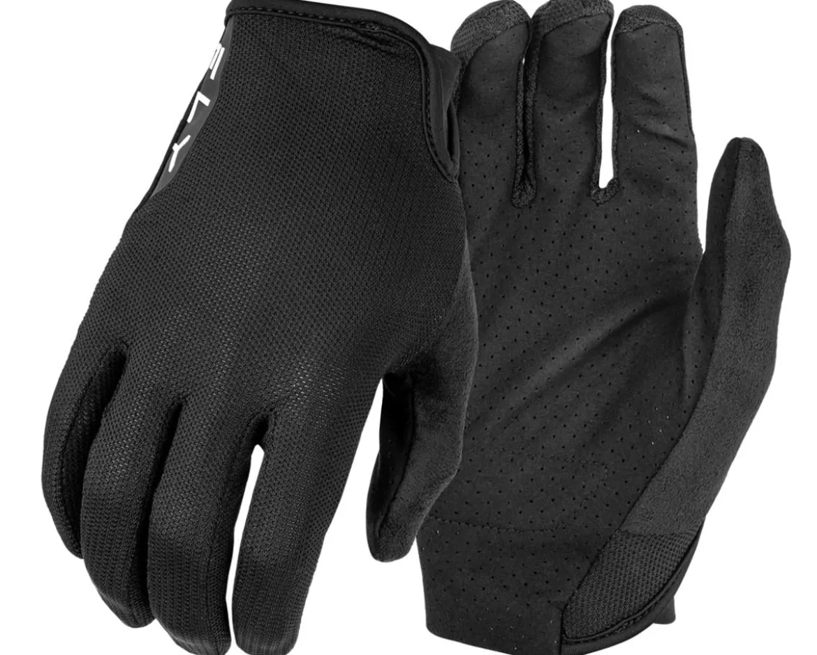 Fly Racing Mesh Long Finger Gloves (Black) (3XL)