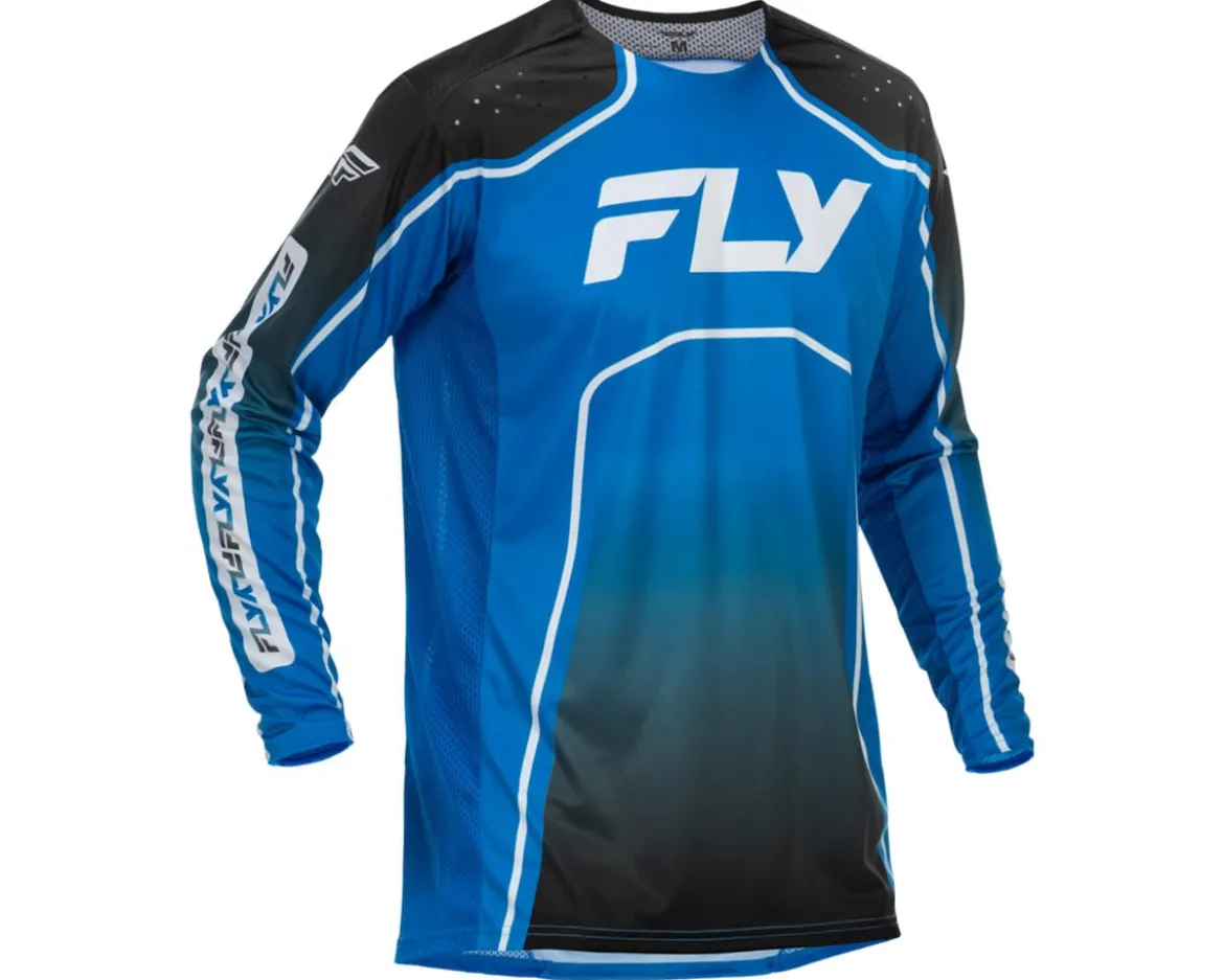 Fly Racing Rayce Bicycle Jersey (Blue/Black/White) (2XL)