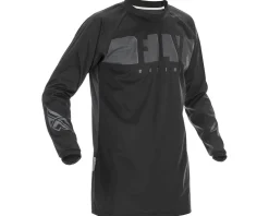 Fly Racing Windproof Jersey (Black/Grey) (2XL)