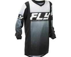 Fly Racing Youth F-16 Jersey (Black/White) (Youth XL)