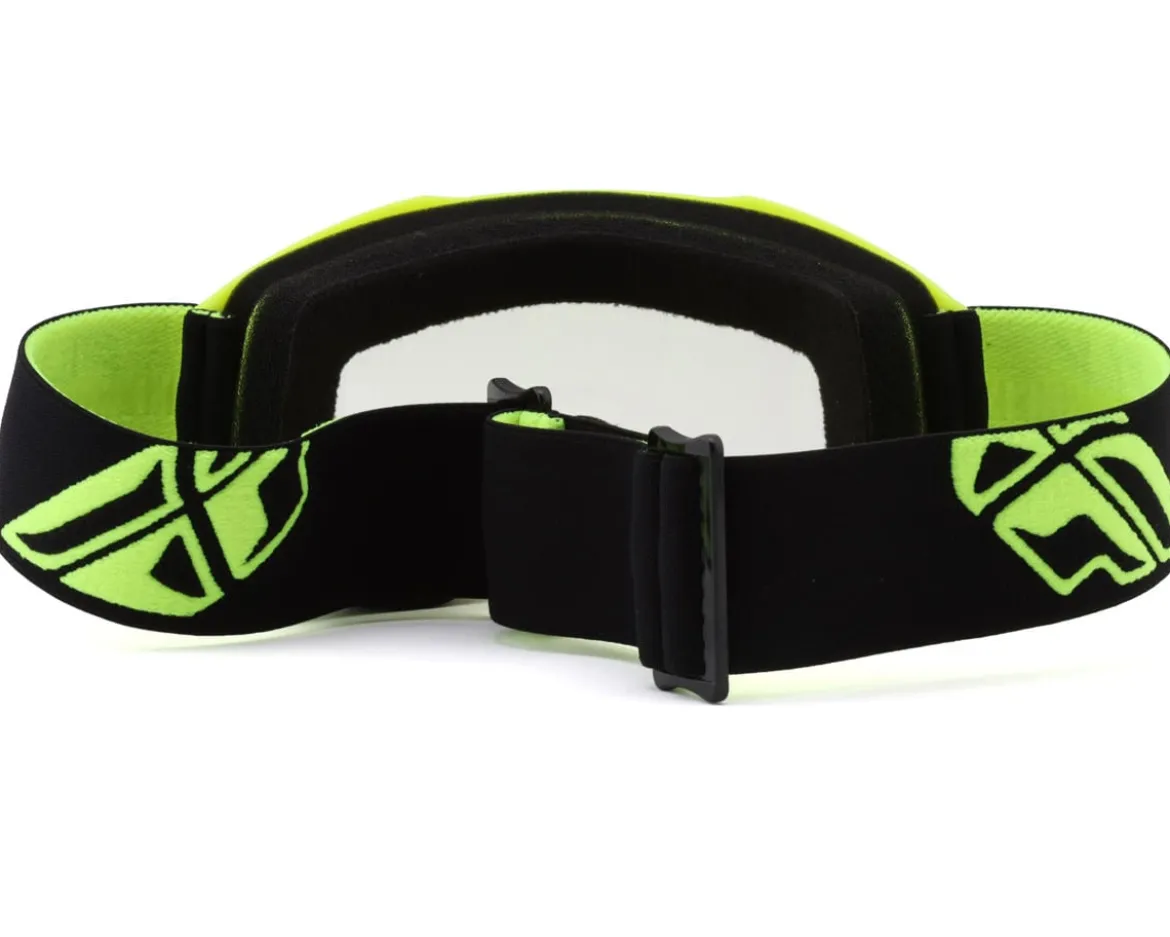 Fly Racing Youth Focus Goggle (Hi-Vis/Black) (Clear Lens)