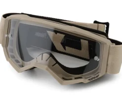 Fly Racing Youth Focus Goggles (Khaki/Black) (Clear Lens)