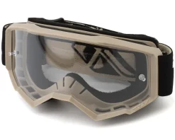 Fly Racing Youth Focus Goggles (Black/Khaki) (Clear Lens)