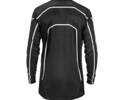 Fly Racing Youth Rayce Bicycle Jersey (Black/White) (Youth L)