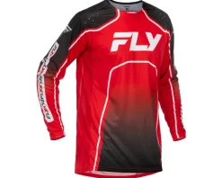 Fly Racing Youth Rayce Bicycle Jersey (Red/Black/White) (Youth L)