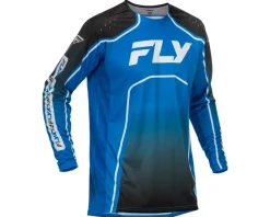 Fly Racing Youth Rayce Bicycle Jersey (Blue/Black/White) (Youth L)