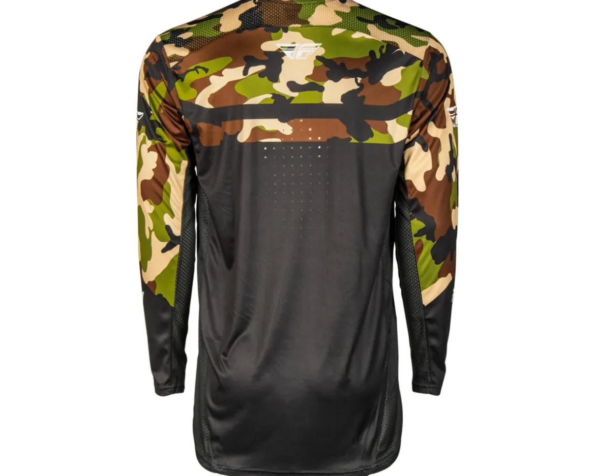 Fly Racing Youth Rayce Long Sleeve Jersey (Black/Camo) (Youth XL)