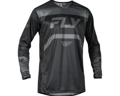 Fly Racing Youth Rayce Long Sleeve Jersey (Black/Charcoal) (Youth XL)