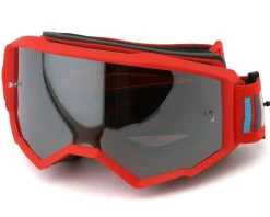 Fly Racing Youth Zone Goggle (Red/Charcoal/Smoke Lens)