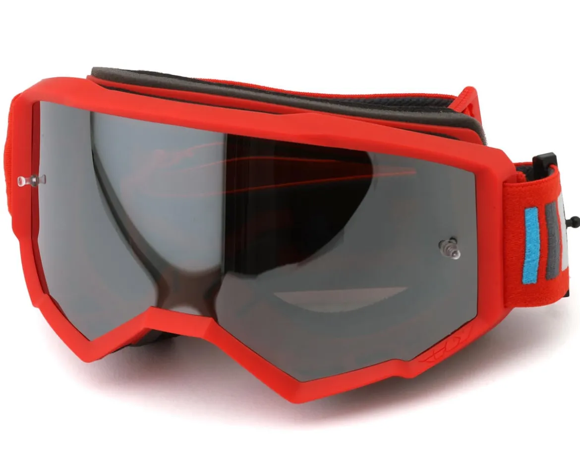 Fly Racing Youth Zone Goggle (Red/Charcoal/Smoke Lens)