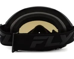 Fly Racing Zone Goggles (Black/Black) (Sky Blue Mirror/Smoke Lens)