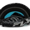 Fly Racing Zone Goggles (Black/Grey) (Red Mirror/Smoke Lens)