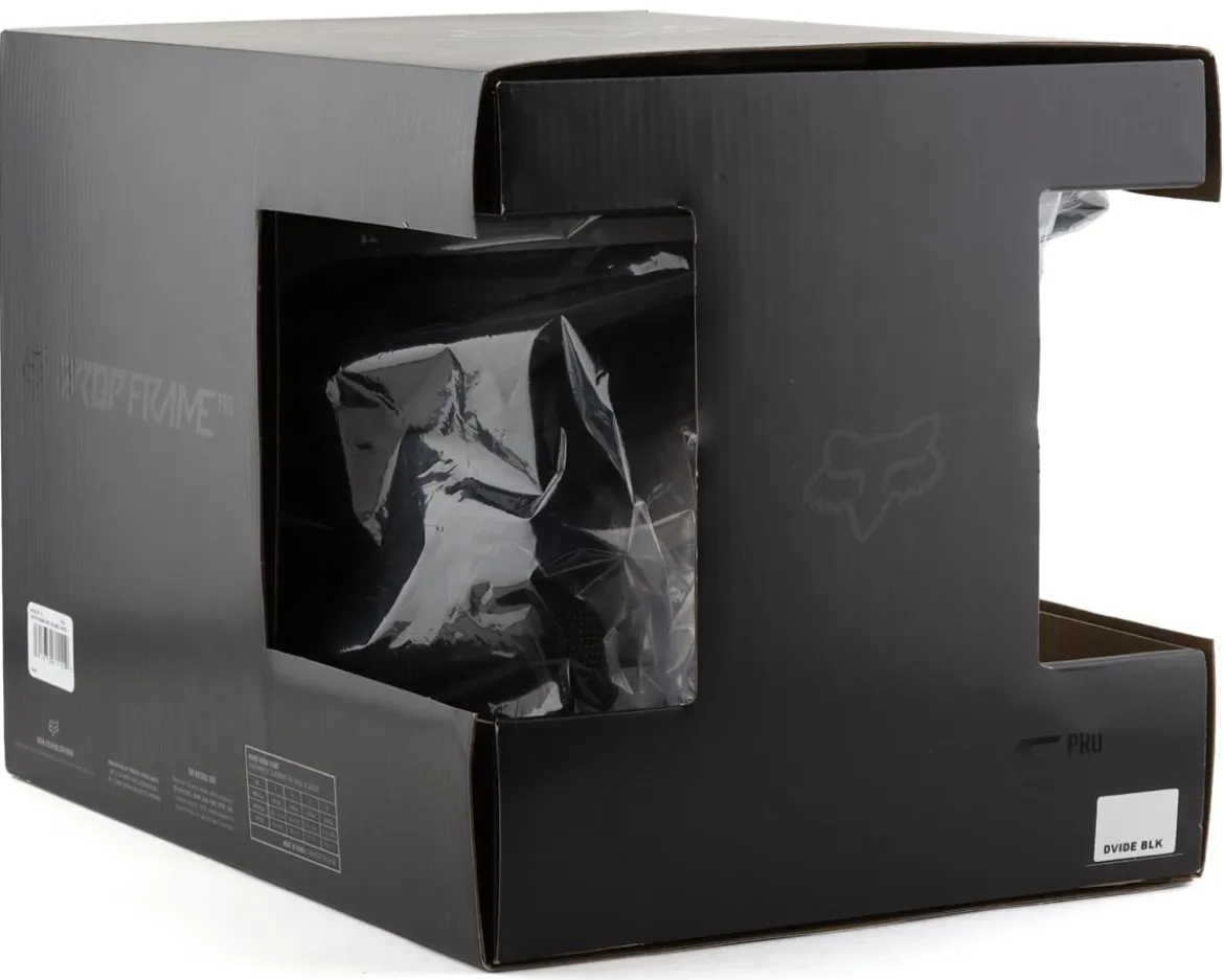 Fox Racing Dropframe Pro MIPS Helmet (Black Dvide) (S)