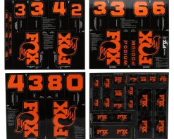 Fox Suspension All Mountain Fork and Shock Decal Kit (Factory Orange)