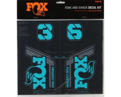 Fox Suspension Custom Decal Kit (Turquoise) (All Models Except Step Casts)